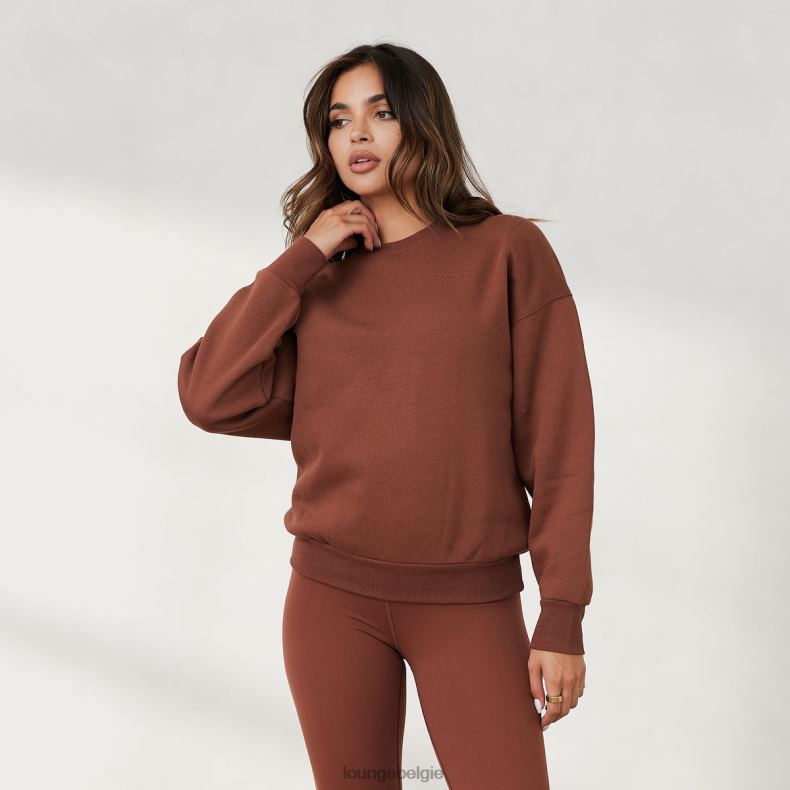 365_oversized_trui_met_ronde_hals_vrouwen_chocolade_lounge_kleding_008zj872.jpg 365 oversized trui met ronde hals vrouwen chocolade Lounge kleding 008ZJ872 - Image 1