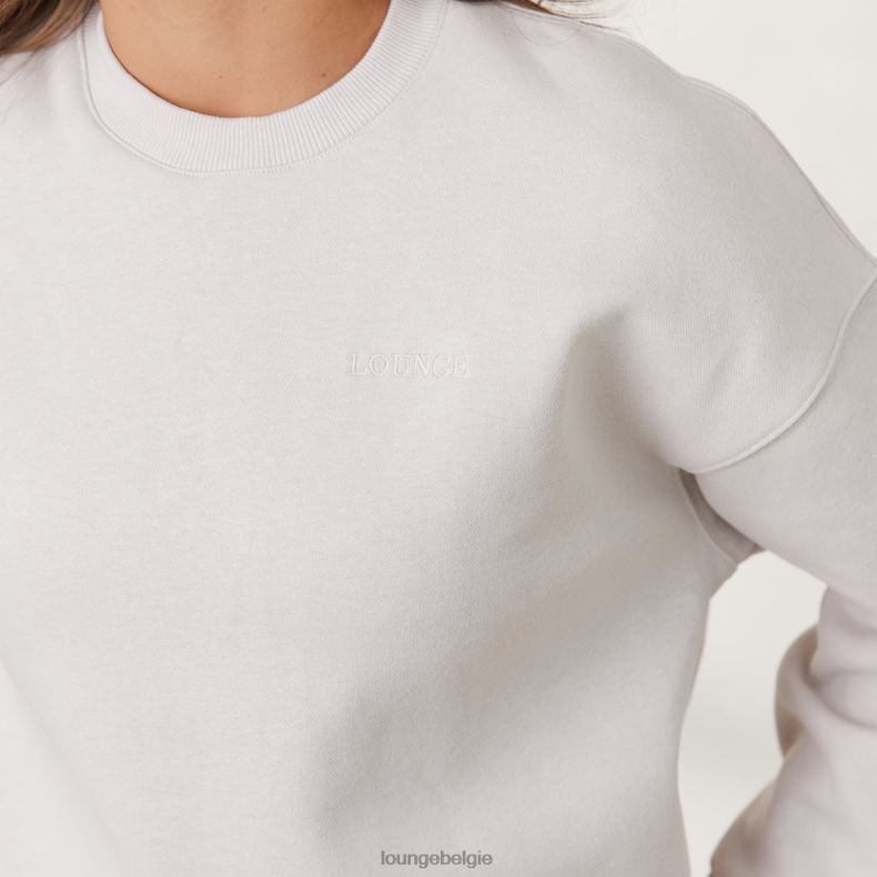 365 oversized trui met ronde hals vrouwen steen Lounge kleding 008ZJ871 - Image 5
