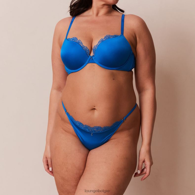 anti-zwaartekracht push-up bh en string/slip set vrouwen kobalt blauw Lounge ondergoed 008ZJ110 - Image 23