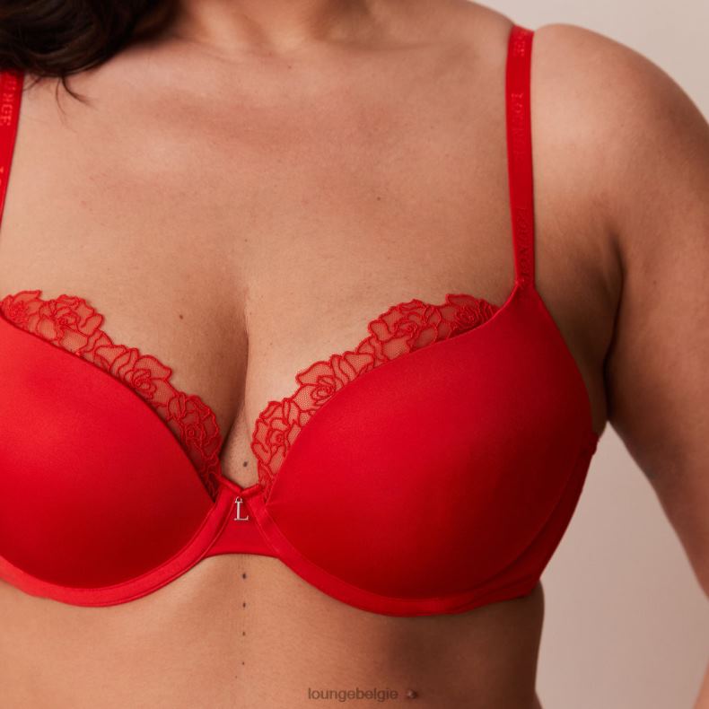 anti-zwaartekracht push-up bh en string/slip set vrouwen rood Lounge ondergoed 008ZJ129 - Image 12