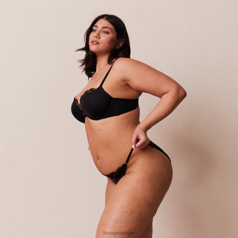 anti-zwaartekracht push-up bh en string/slip set vrouwen zwart Lounge ondergoed 008ZJ70 - Image 16