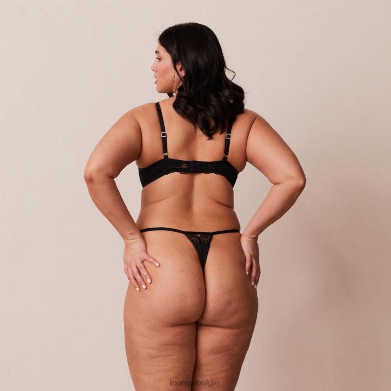 anti-zwaartekracht push-up bh en string/slip set vrouwen zwart Lounge ondergoed 008ZJ70 - Image 6