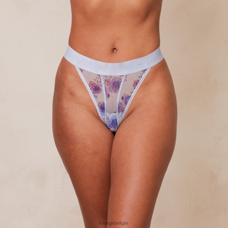 bloemen_mesh_string_vrouwen_blauw_lounge_ondergoed_008zj295.jpg Bloemen mesh string vrouwen blauw Lounge ondergoed 008ZJ295 - Image 1