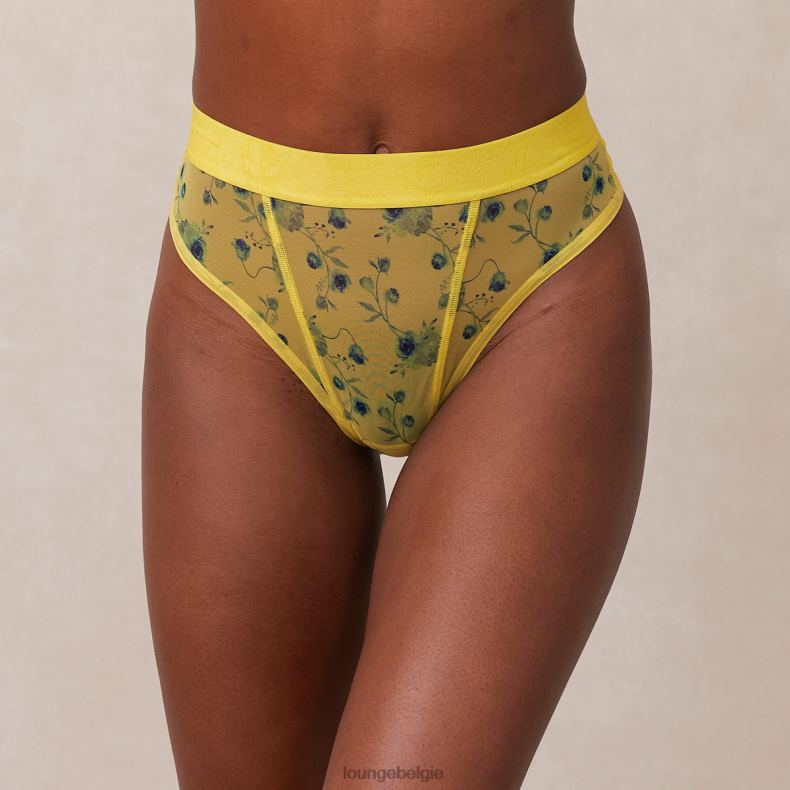 bloemen_mesh_string_vrouwen_geel_lounge_ondergoed_008zj293.jpg Bloemen mesh string vrouwen geel Lounge ondergoed 008ZJ293 - Image 1