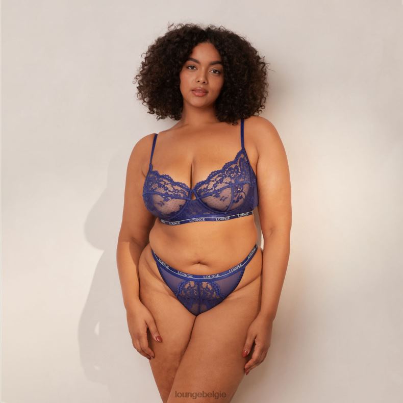 Blossom balconnet bh en string set vrouwen marine Lounge ondergoed 008ZJ2 - Image 11