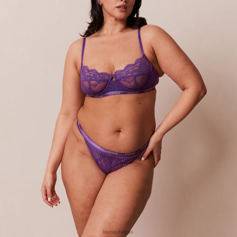 Blossom balconnet bh en string set vrouwen paars Lounge ondergoed 008ZJ12 - Image 12