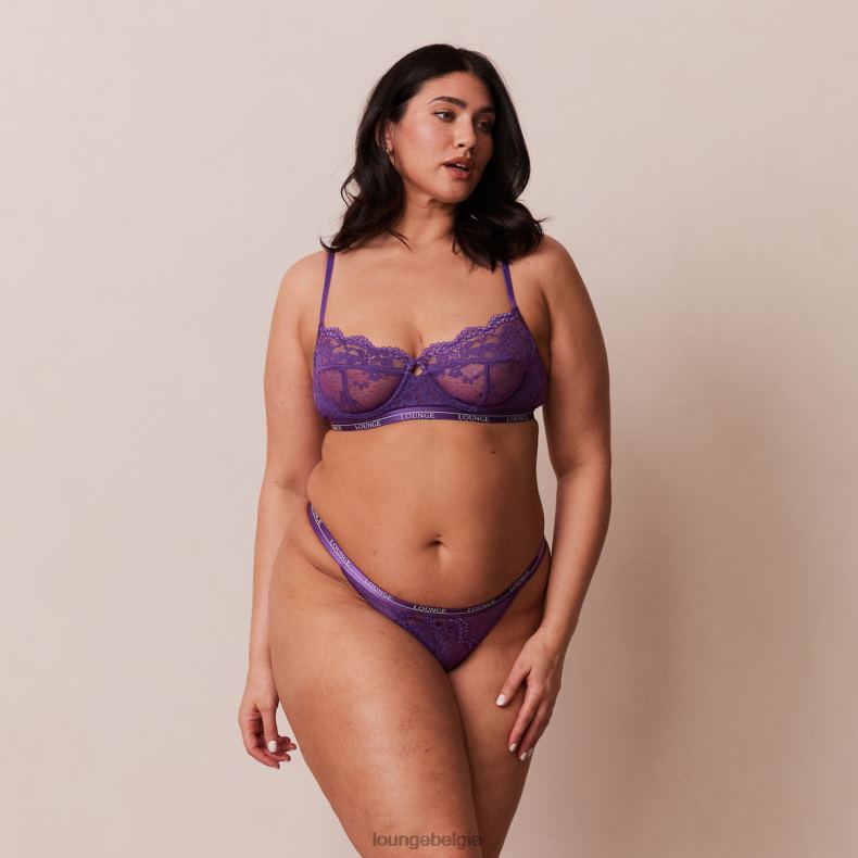 Blossom balconnet bh en string set vrouwen paars Lounge ondergoed 008ZJ12 - Image 10