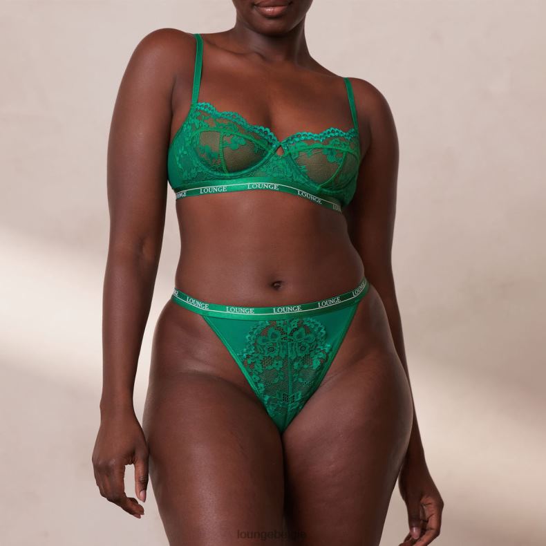 Blossom balconnet bh en string set vrouwen smaragd Lounge ondergoed 008ZJ5 - Image 9