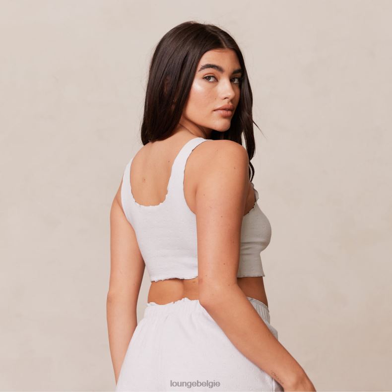Cami-top met ruches en pyjama vrouwen vorst Lounge kleding 008ZJ922 - Image 2