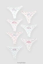 dagen van de week string (7-pack) vrouwen afdrukken Lounge ondergoed 008ZJ701