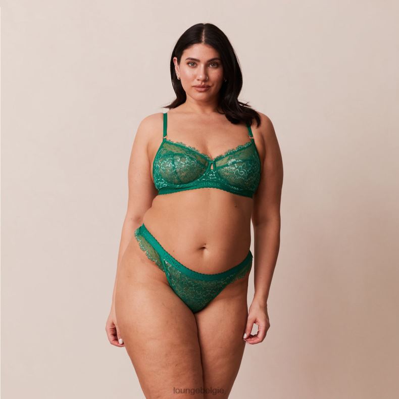 Desire balconette bh & string/slip set vrouwen smaragd Lounge ondergoed 008ZJ101 - Image 21