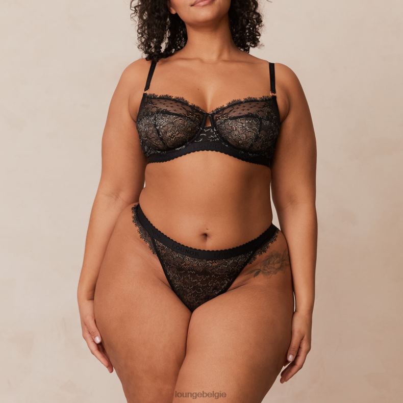 Desire balconette bh & string/slip set vrouwen zwart Lounge ondergoed 008ZJ22 - Image 11
