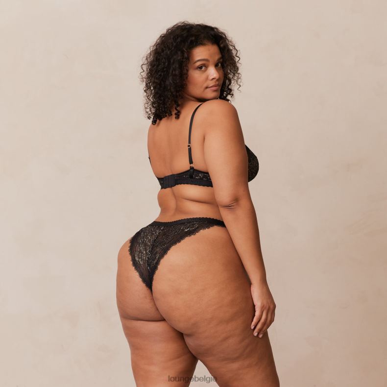 Desire balconette bh & string/slip set vrouwen zwart Lounge ondergoed 008ZJ22 - Image 10