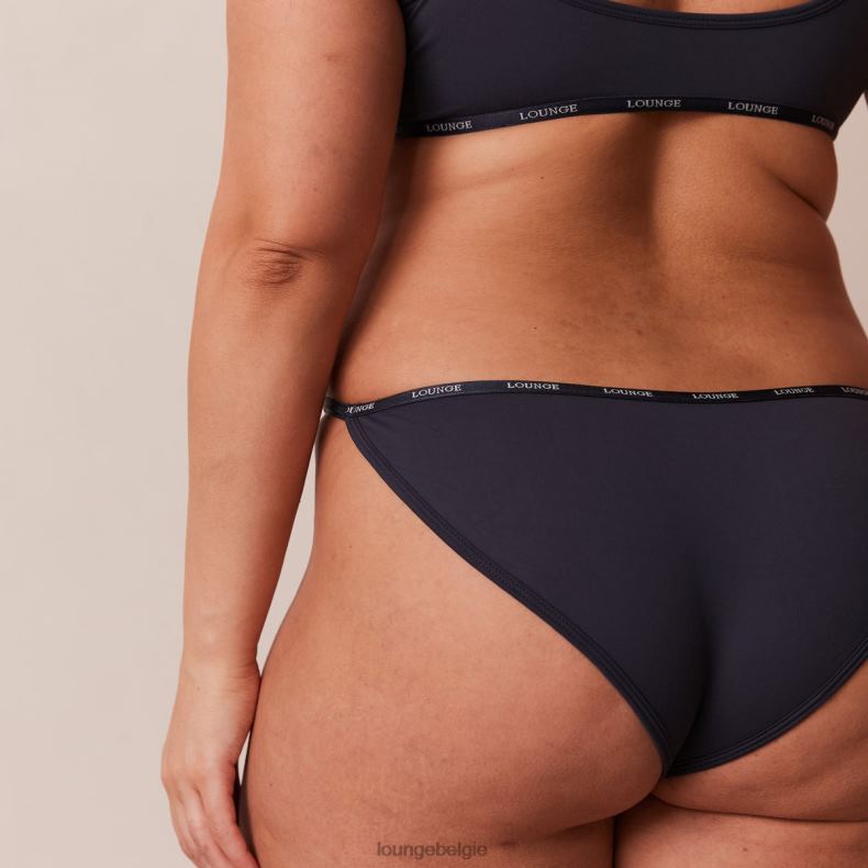 essentiële bralette en string/slip set vrouwen blauwe houtskool Lounge ondergoed 008ZJ179 - Image 12