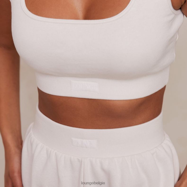 essentiële crop top en short set vrouwen room Lounge kleding 008ZJ859 - Image 3