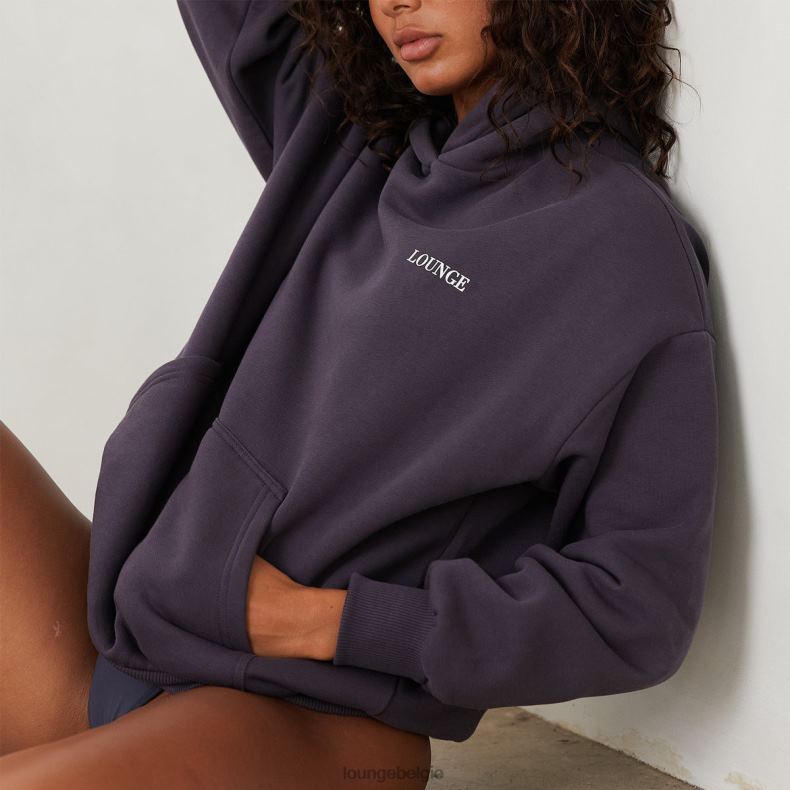 essentiële oversized hoodie vrouwen blauw gerookt Lounge kleding 008ZJ875 - Image 4