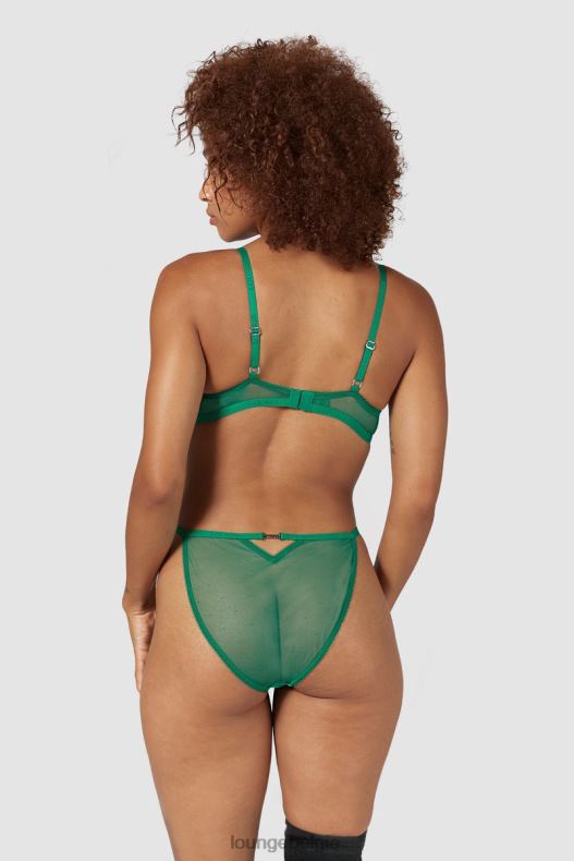 Flirt balconette bh & g-string/slip set vrouwen smaragd Lounge ondergoed 008ZJ160 - Image 6