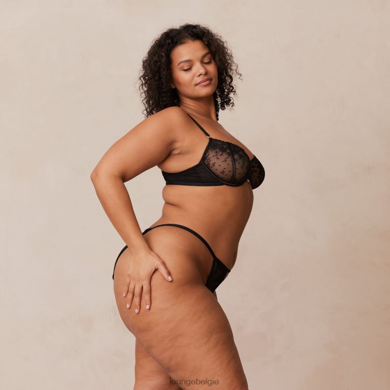 Flirt balconette bh & g-string/slip set vrouwen zwart Lounge ondergoed 008ZJ108 - Image 15