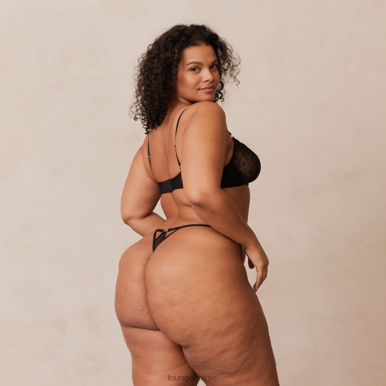 Flirt balconette bh & g-string/slip set vrouwen zwart Lounge ondergoed 008ZJ108 - Image 20
