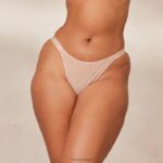 gladde mesh slip vrouwen taupe Lounge ondergoed 008ZJ518