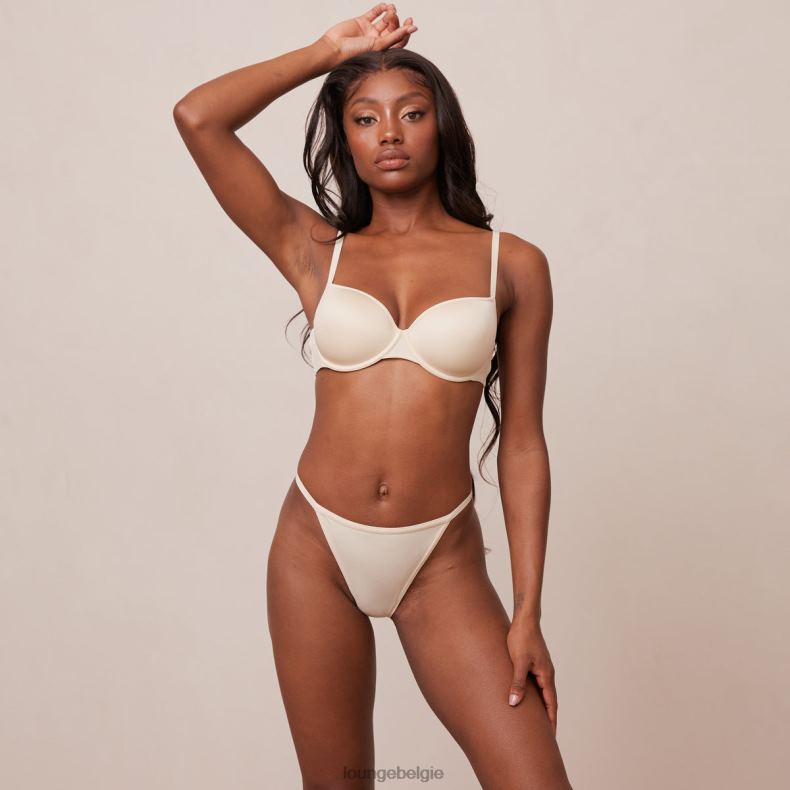 je dagelijkse T-shirt-bh en string/slip-set vrouwen latte Lounge ondergoed 008ZJ130 - Image 5