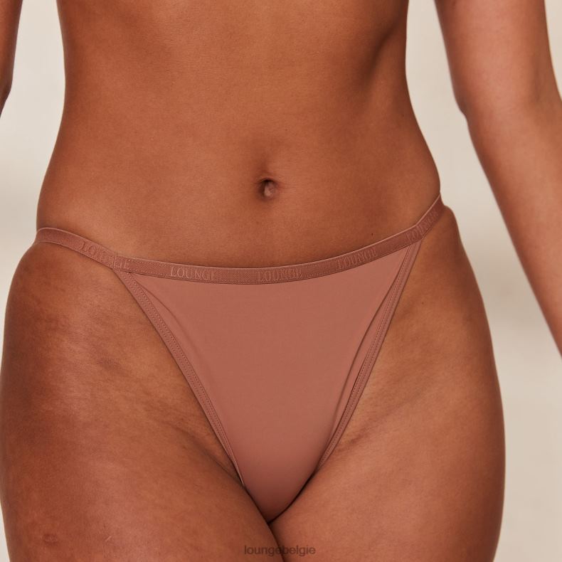 je dagelijkse T-shirt-bh en string/slip-set vrouwen mokka Lounge ondergoed 008ZJ118 - Image 4