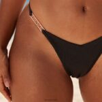 kenmerkende bikinistring vrouwen zwart Lounge badkleding 008ZJ1015 - Image 12