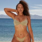 kenmerkende bikinitop vrouwen olijf Lounge badkleding 008ZJ1012 - Image 3