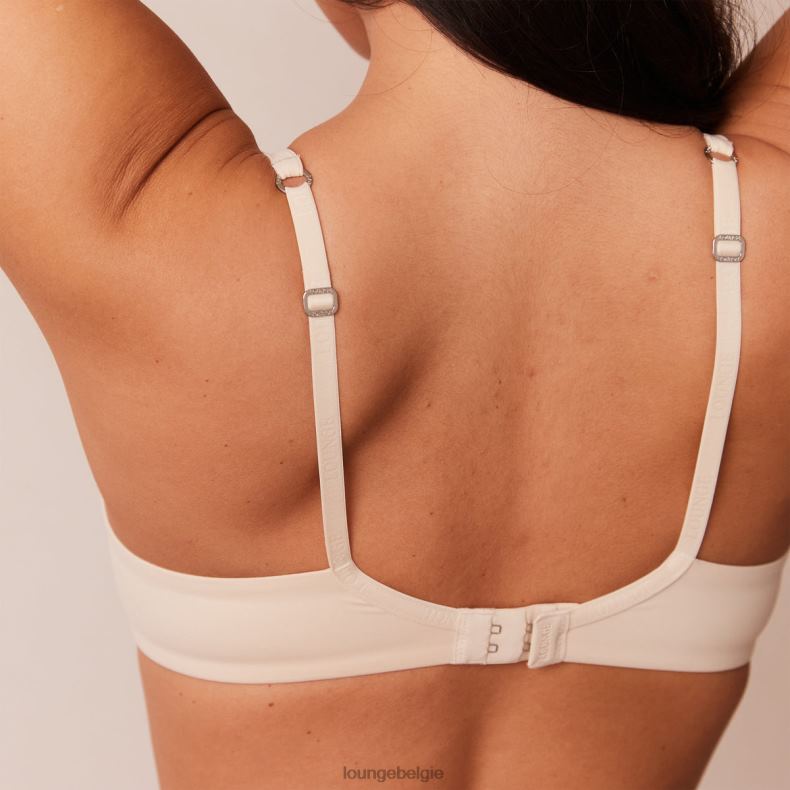 klassieke set met diepuitgesneden T-shirt-bh en string/slip vrouwen latte Lounge ondergoed 008ZJ114 - Image 4