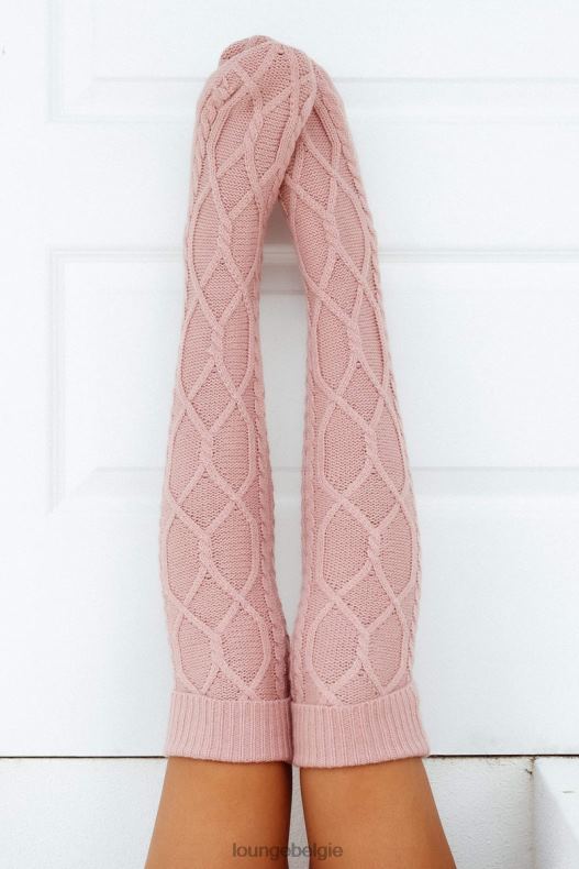 kniehoge_gezellige_gebreide_sokken_vrouwen_roze_lounge_kleding_008zj963.jpg kniehoge gezellige gebreide sokken vrouwen roze Lounge kleding 008ZJ963 - Image 1