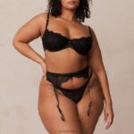 Kylie intimi ingesteld vrouwen zwart Lounge ondergoed 008ZJ349 - Image 3