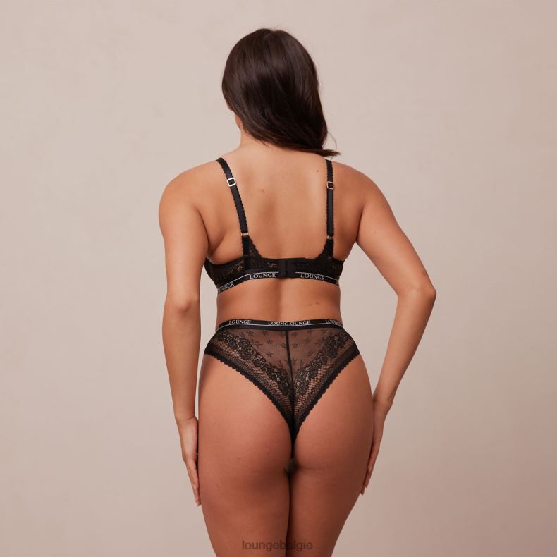 Liberty balconette bh & string/slip set vrouwen zwart Lounge ondergoed 008ZJ24 - Image 6