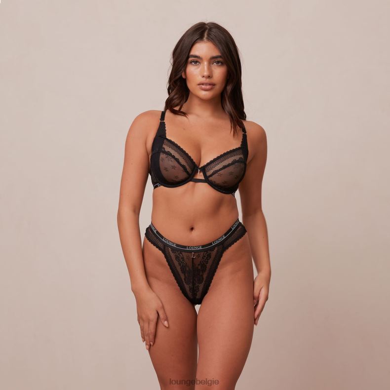 liberty_balconette_bh_string_slip_set_vrouwen_zwart_lounge_ondergoed_008zj24.jpg Liberty balconette bh & string/slip set vrouwen zwart Lounge ondergoed 008ZJ24 - Image 1