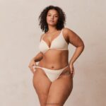 lichte set met diepuitgesneden T-shirt-bh en string/slip zonder beugel vrouwen latte Lounge ondergoed 008ZJ228 - Image 19