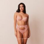 louise intimi ingesteld vrouwen roze Lounge ondergoed 008ZJ343