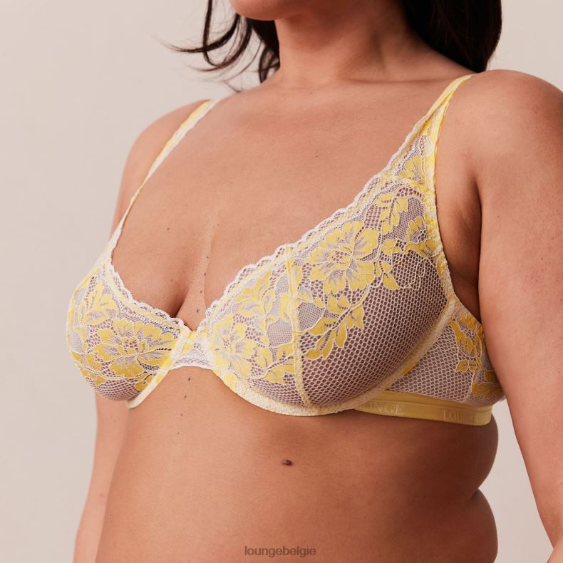 luxe balconette bh & string/slip set vrouwen citroen Lounge ondergoed 008ZJ21 - Image 24