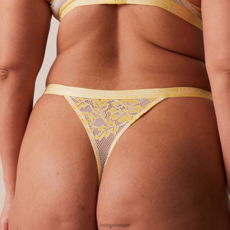 luxe balconette bh & string/slip set vrouwen citroen Lounge ondergoed 008ZJ21 - Image 4