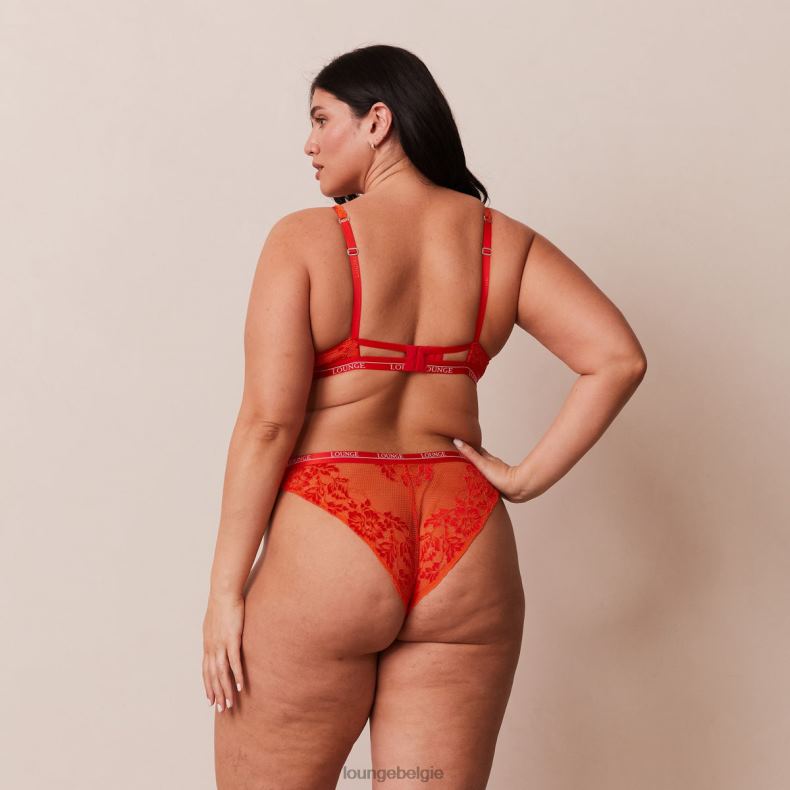 luxe balconette bh & string/slip set vrouwen rood Lounge ondergoed 008ZJ49 - Image 12