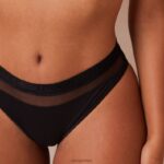 mesh slipje vrouwen zwart Lounge ondergoed 008ZJ405 - Image 3