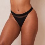 mesh string vrouwen zwart Lounge ondergoed 008ZJ402 - Image 8