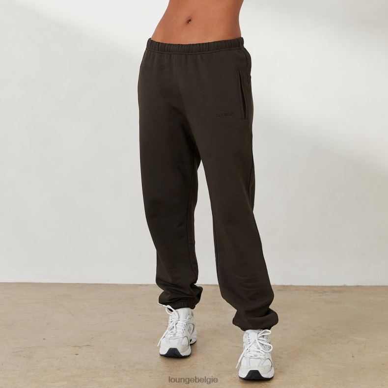 oversized joggingbroek x jess hunt vrouwen zwart gewassen Lounge kleding 008ZJ802 - Image 3