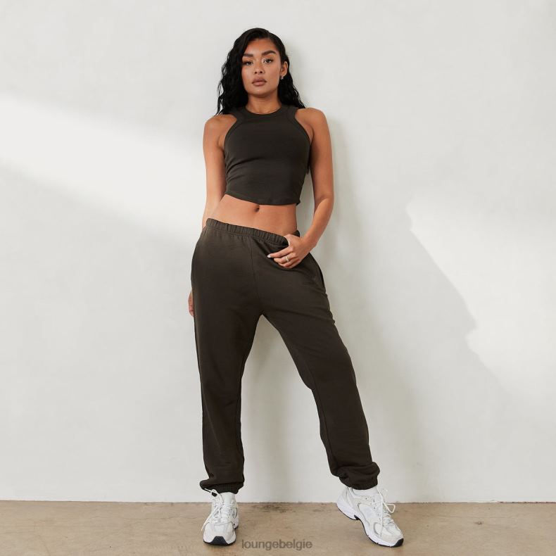 oversized joggingbroek x jess hunt vrouwen zwart gewassen Lounge kleding 008ZJ802 - Image 1