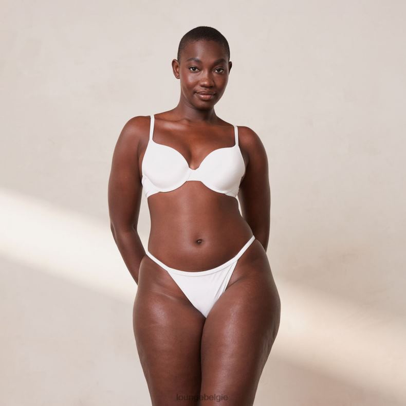 sculpt push-up T-shirt bh en g-string/slip set vrouwen wit Lounge ondergoed 008ZJ111 - Image 11
