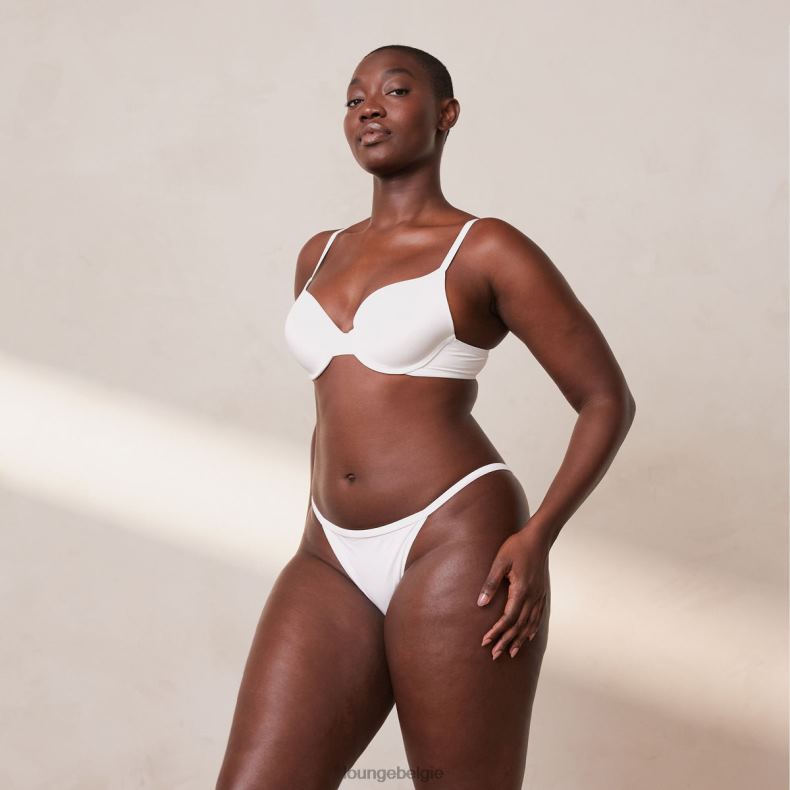 sculpt push-up T-shirt bh en g-string/slip set vrouwen wit Lounge ondergoed 008ZJ111 - Image 16