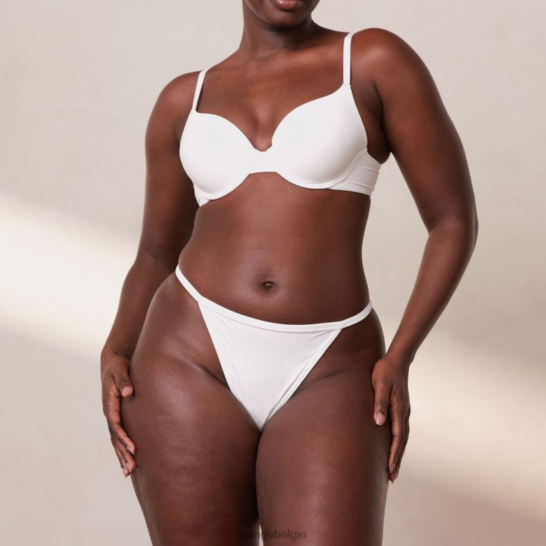 sculpt push-up T-shirt bh en g-string/slip set vrouwen wit Lounge ondergoed 008ZJ111 - Image 21
