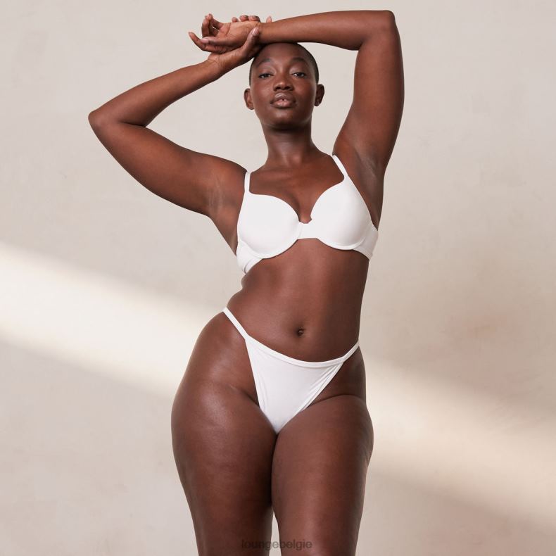 sculpt push-up T-shirt bh en g-string/slip set vrouwen wit Lounge ondergoed 008ZJ111 - Image 23