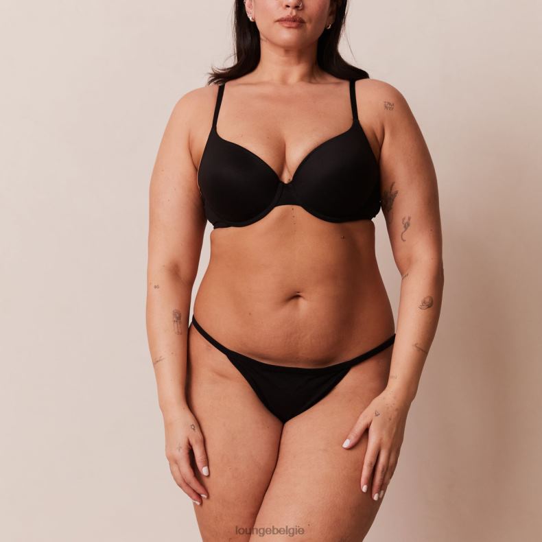 sculpt push-up T-shirt bh en g-string/slip set vrouwen zwart Lounge ondergoed 008ZJ115 - Image 11