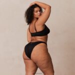 Set van geribbelde triangelbeha en string/slip vrouwen zwart Lounge ondergoed 008ZJ233 - Image 12