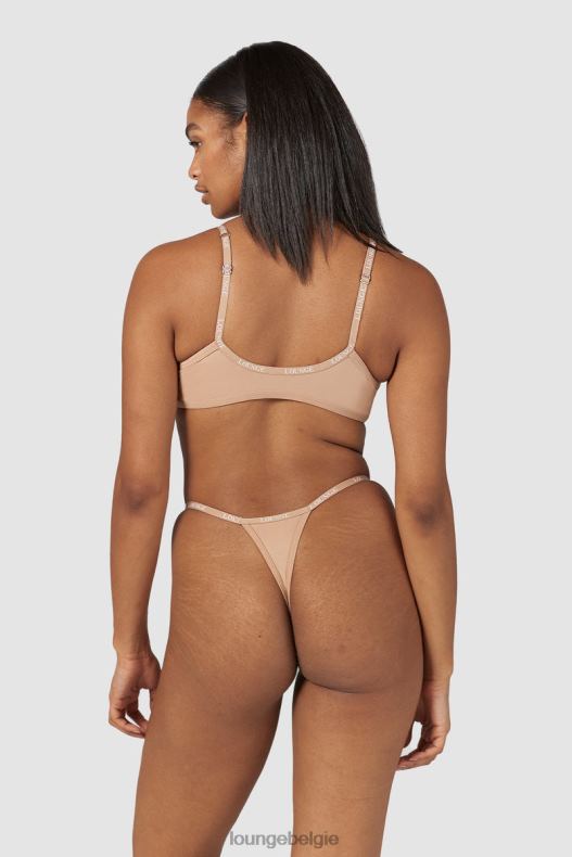 Set van T-shirt-bh en string/slip met gladde sluiting aan de voorkant vrouwen Honing Lounge ondergoed 008ZJ148 - Image 12