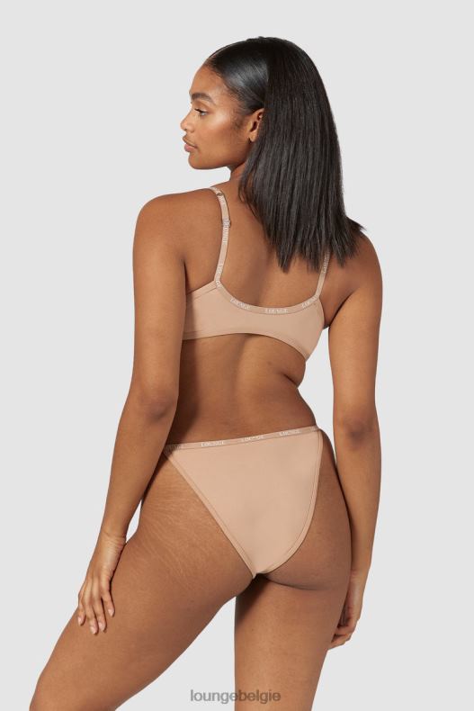 Set van T-shirt-bh en string/slip met gladde sluiting aan de voorkant vrouwen Honing Lounge ondergoed 008ZJ148 - Image 6